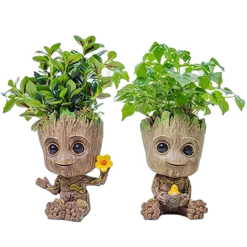 Groot Figurine Desktop Ornament | Cartoon Tree Man Miniature Decor