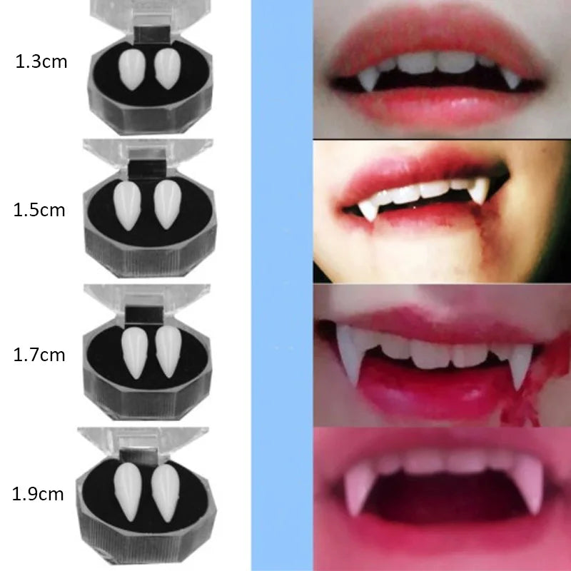 Vampire Fang Dentures & Halloween Costume Props