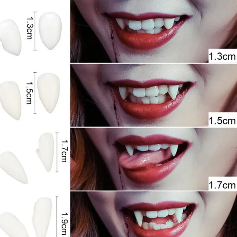Vampire Fang Dentures & Halloween Costume Props