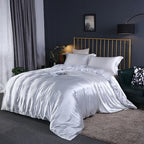 Luxury Satin Bedding Set – Viscose Duvet Cover with Pillowcases & Sheet