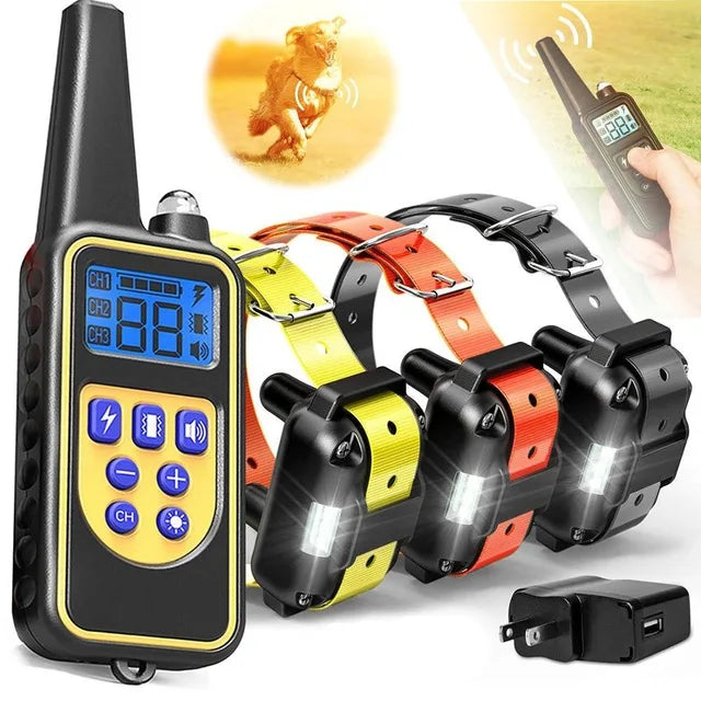 Remote Dog Training Collar – Waterproof, Rechargeable, 875-Yard Range