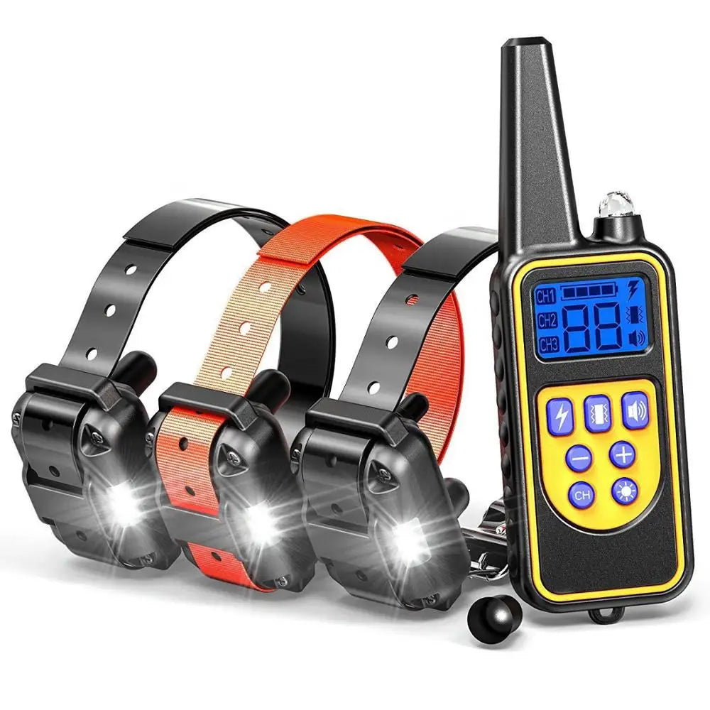 Remote Dog Training Collar – Waterproof, Rechargeable, 875-Yard Range