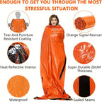 Emergency Survival Sleeping Bag – Waterproof Mylar Thermal Sack for Camping & Rescue