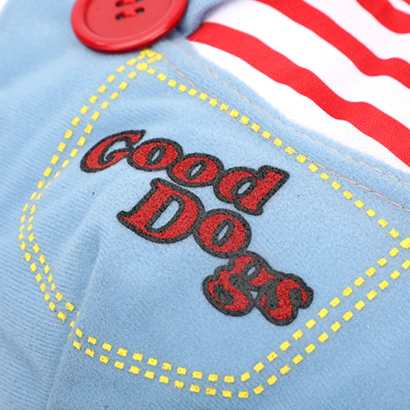 Halloween Cosplay Jumpsuit for Cats & Small Dogs – Soft Printed Costume