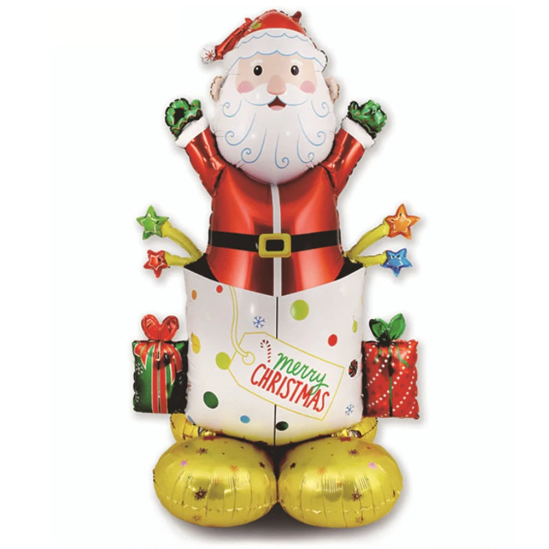 Giant Christmas Foil Balloons – Santa, Tree, Elk, Penguin & More Holiday Character Balloons