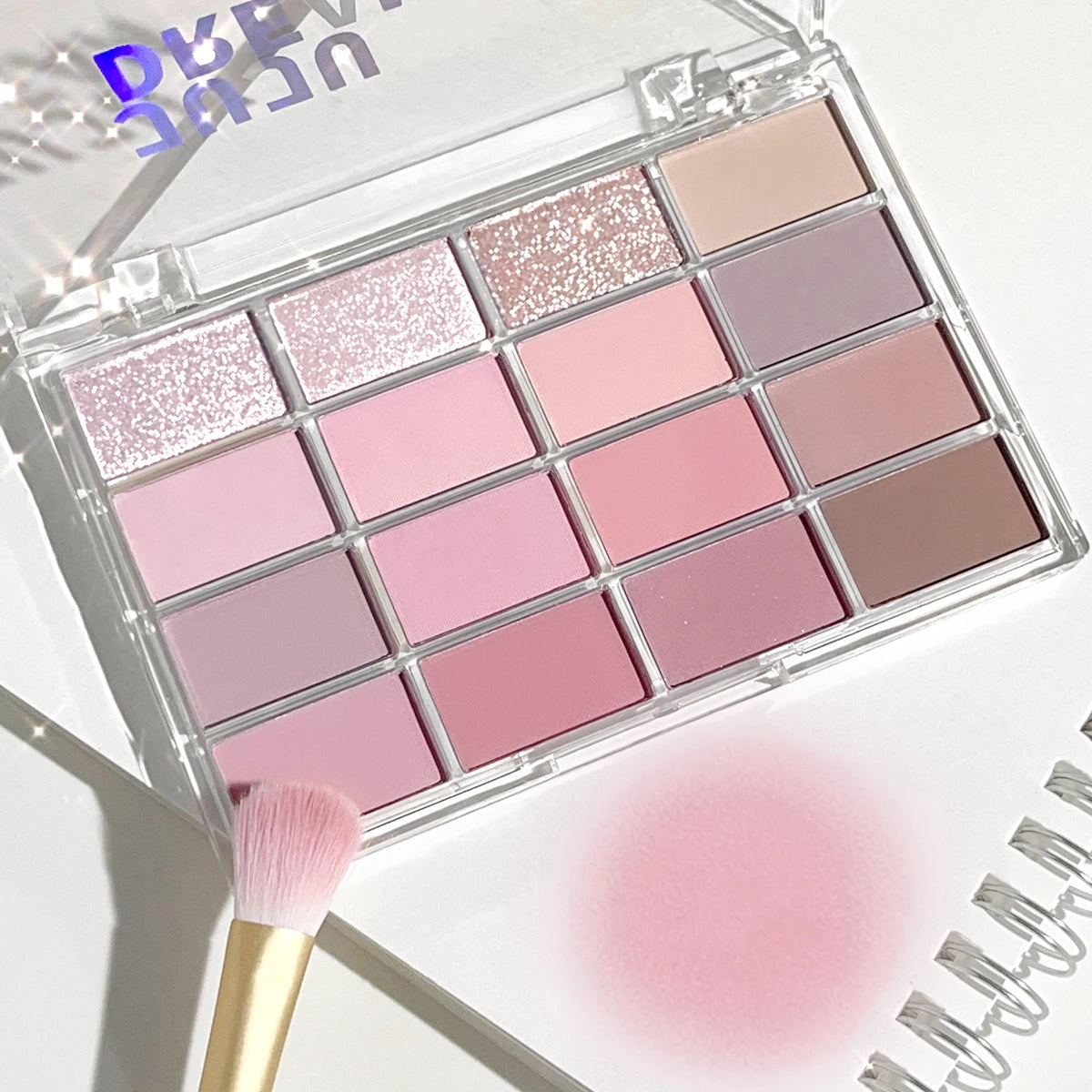 16-Color Earth Tone Eyeshadow Palette – Matte & Shimmer