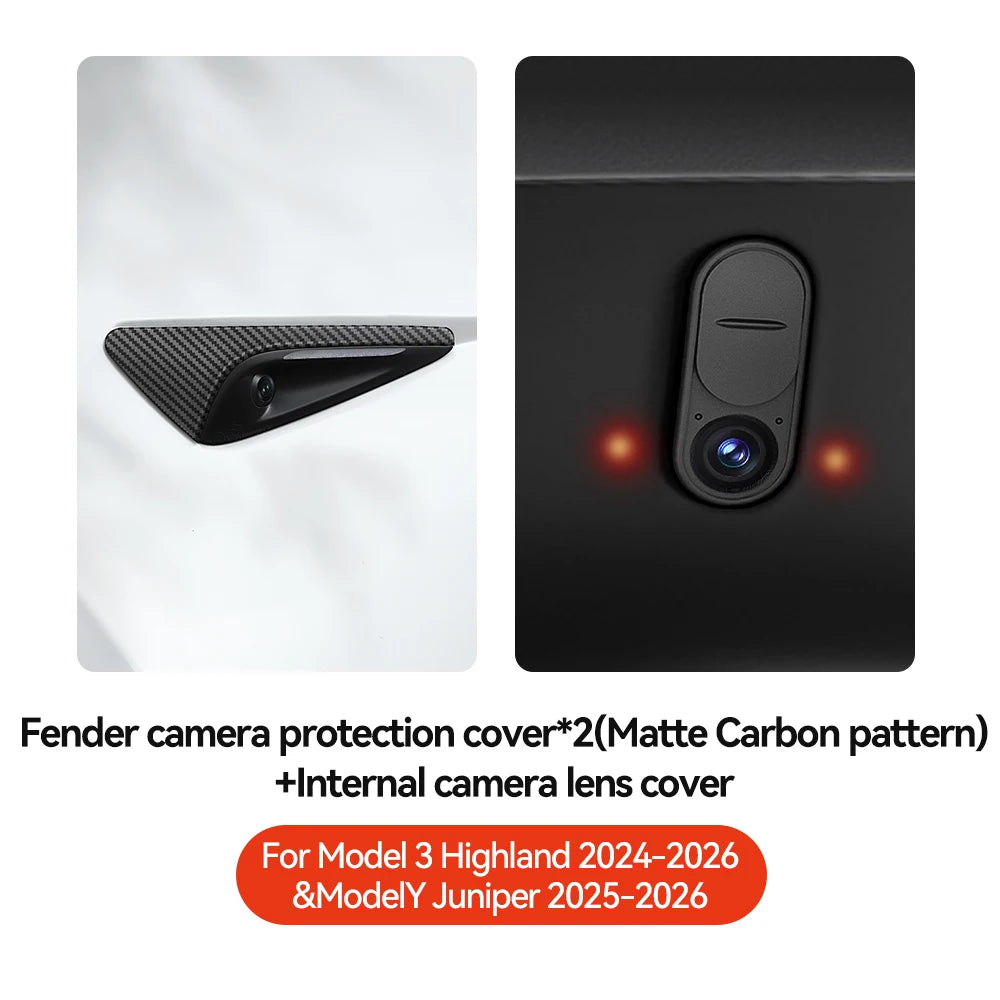 Side Turn Signal Camera Trim Cover for Tesla Model 3 Highland & Model Y Juniper