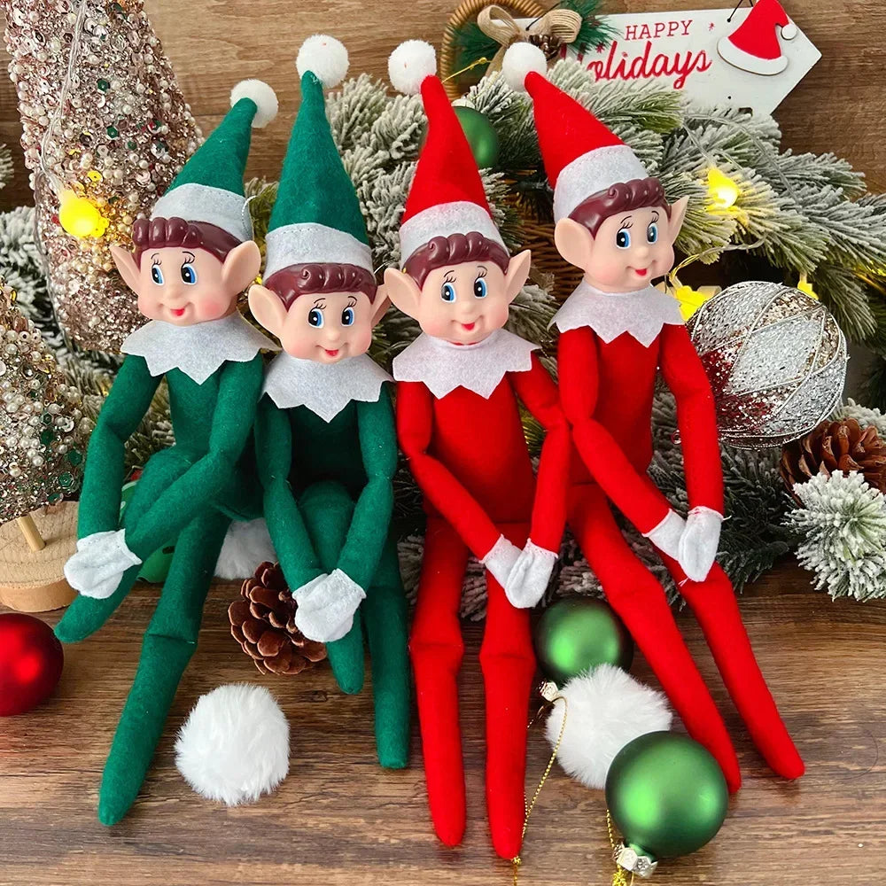 Christmas Elf Plush Doll – Festive Holiday Decoration & Ornament