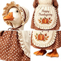 Thanksgiving Goose Outfit with Headband – 23-Inch Porch Décor