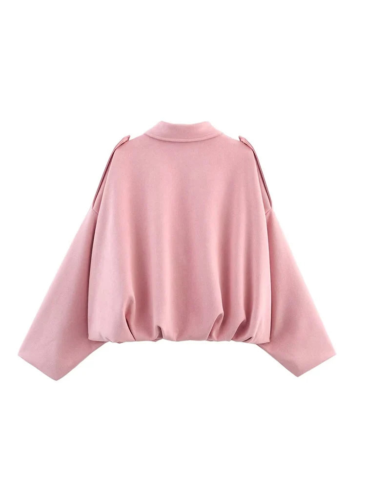 Women's Suede Bomber Jacket