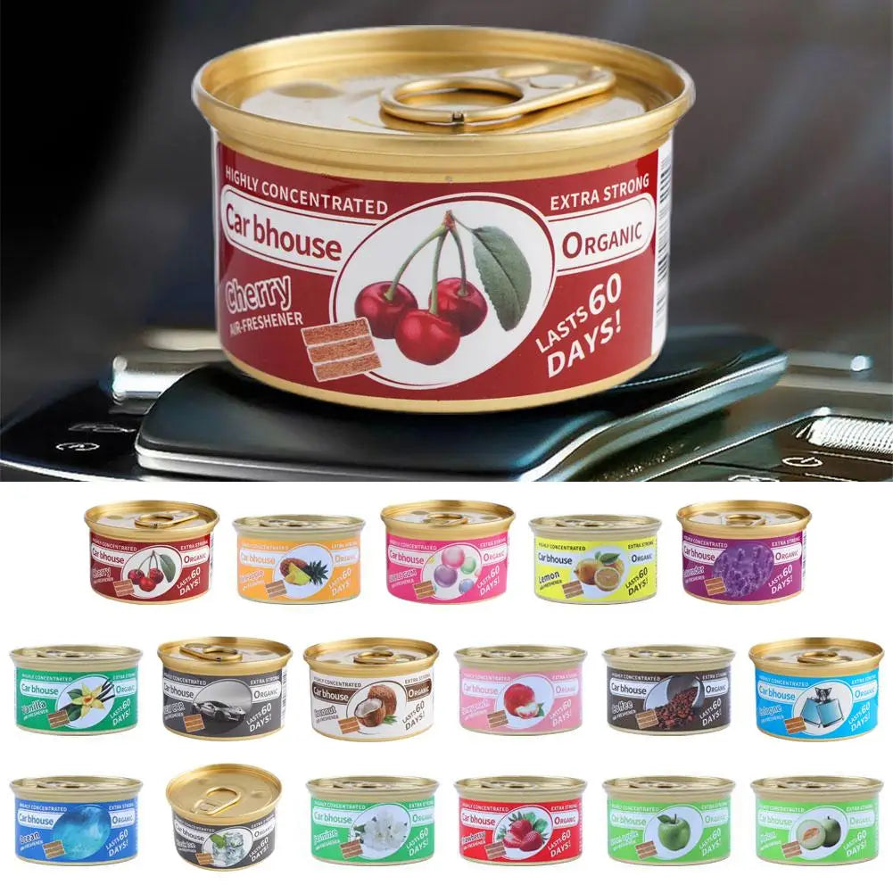 Car Air Freshener – Long-Lasting Solid Scent Can for Auto, Home & Closet