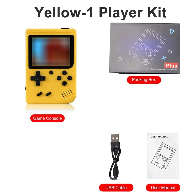 Retro 8-Bit Handheld Game Console with 400 Built-In Games