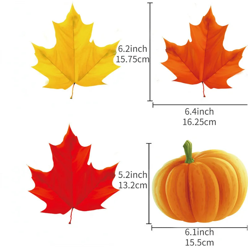 22-Piece Fall Ceiling Swirl Decorations – Pumpkin & Maple Leaf Hanging Décor
