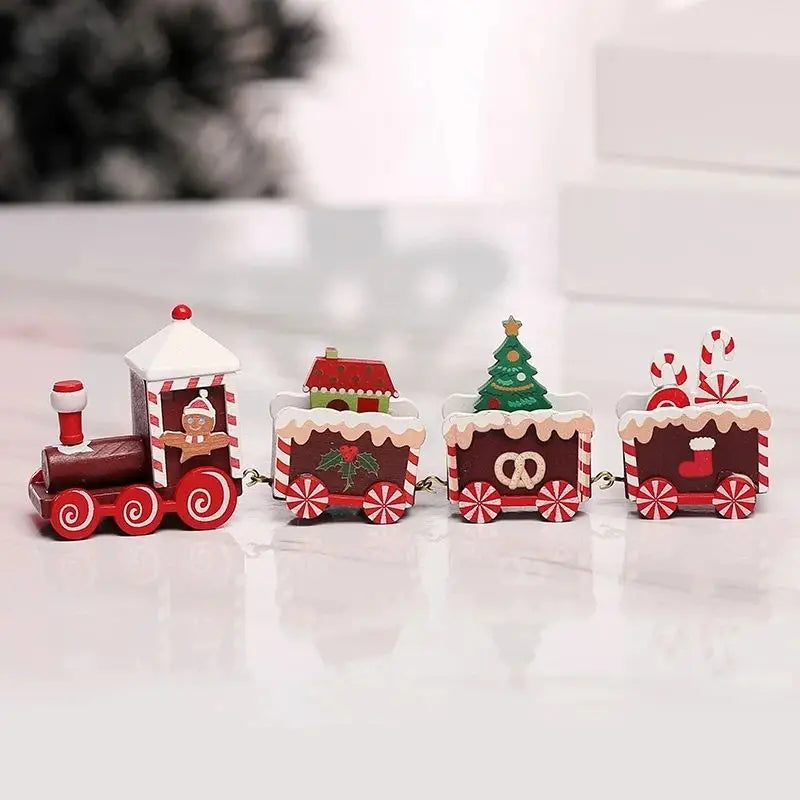 Christmas Train Decoration Set – Festive Holiday Ornament
