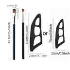 3-Piece Eye Makeup Kit – Eyeshadow Brushes & Stencil Molds
