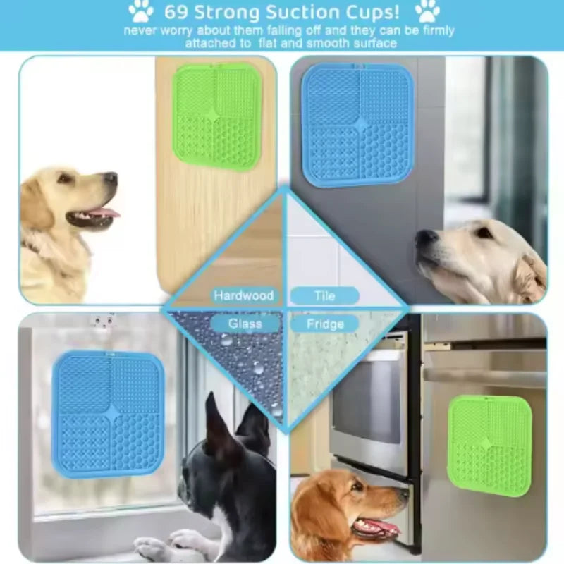 1, 2 or 5pcs Silicone Dog Lick Mat