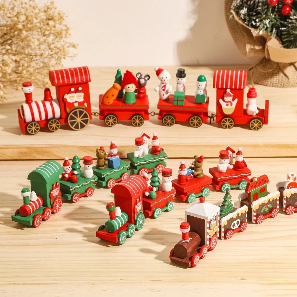 Christmas Train Decoration Set – Festive Holiday Ornament