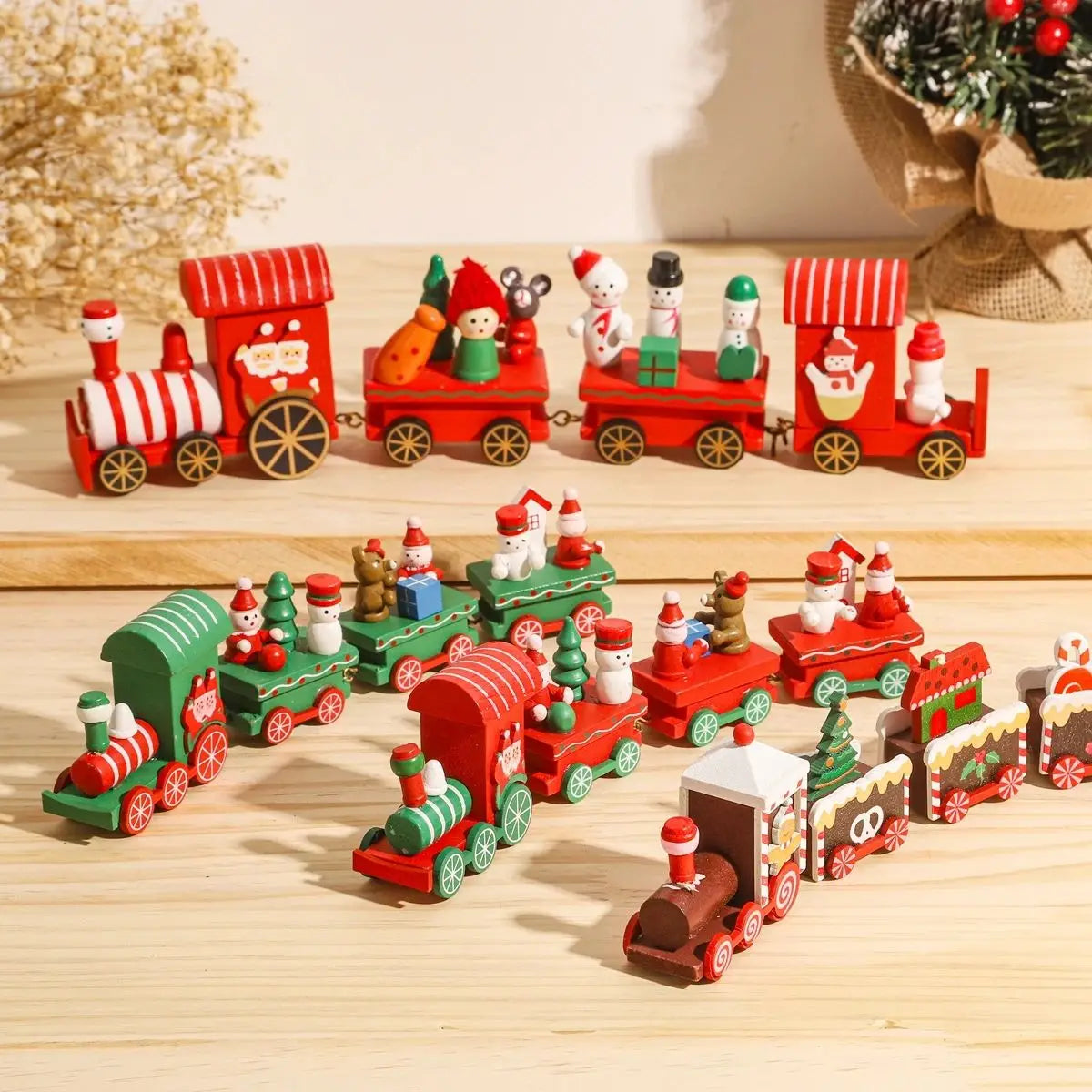 Christmas Train Decoration Set – Festive Holiday Ornament