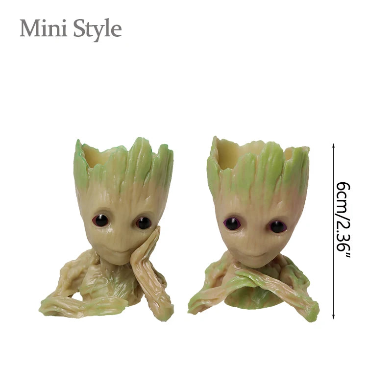 Groot Figurine Desktop Ornament | Cartoon Tree Man Miniature Decor