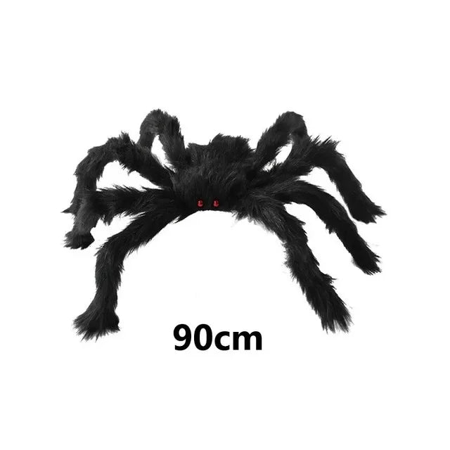 Halloween Giant Spider & Cobweb Decoration Set — Indoor & Outdoor Party Decor
