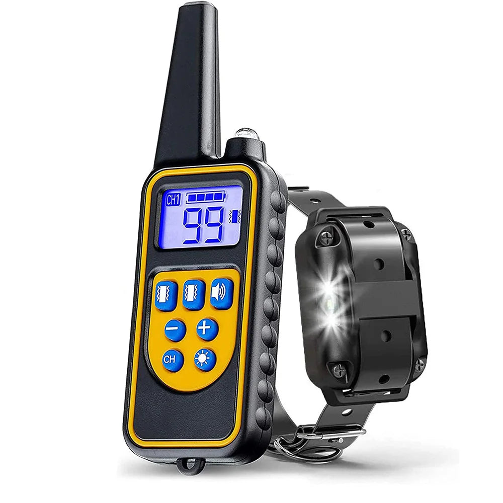 Remote Dog Training Collar – Waterproof, Rechargeable, 875-Yard Range