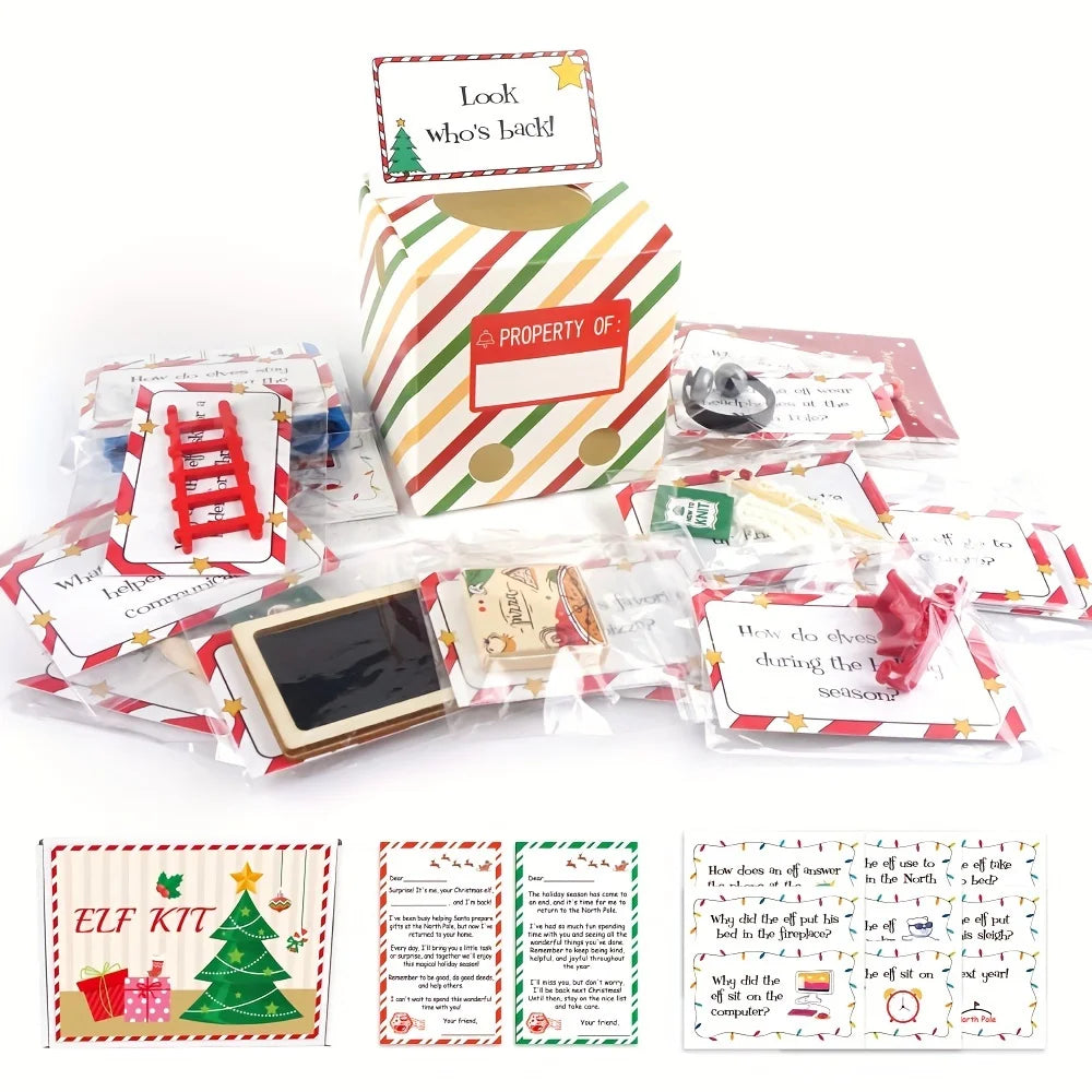 24-Day Christmas Countdown Elf Kit – Jokes, Surprises & Festive Activities