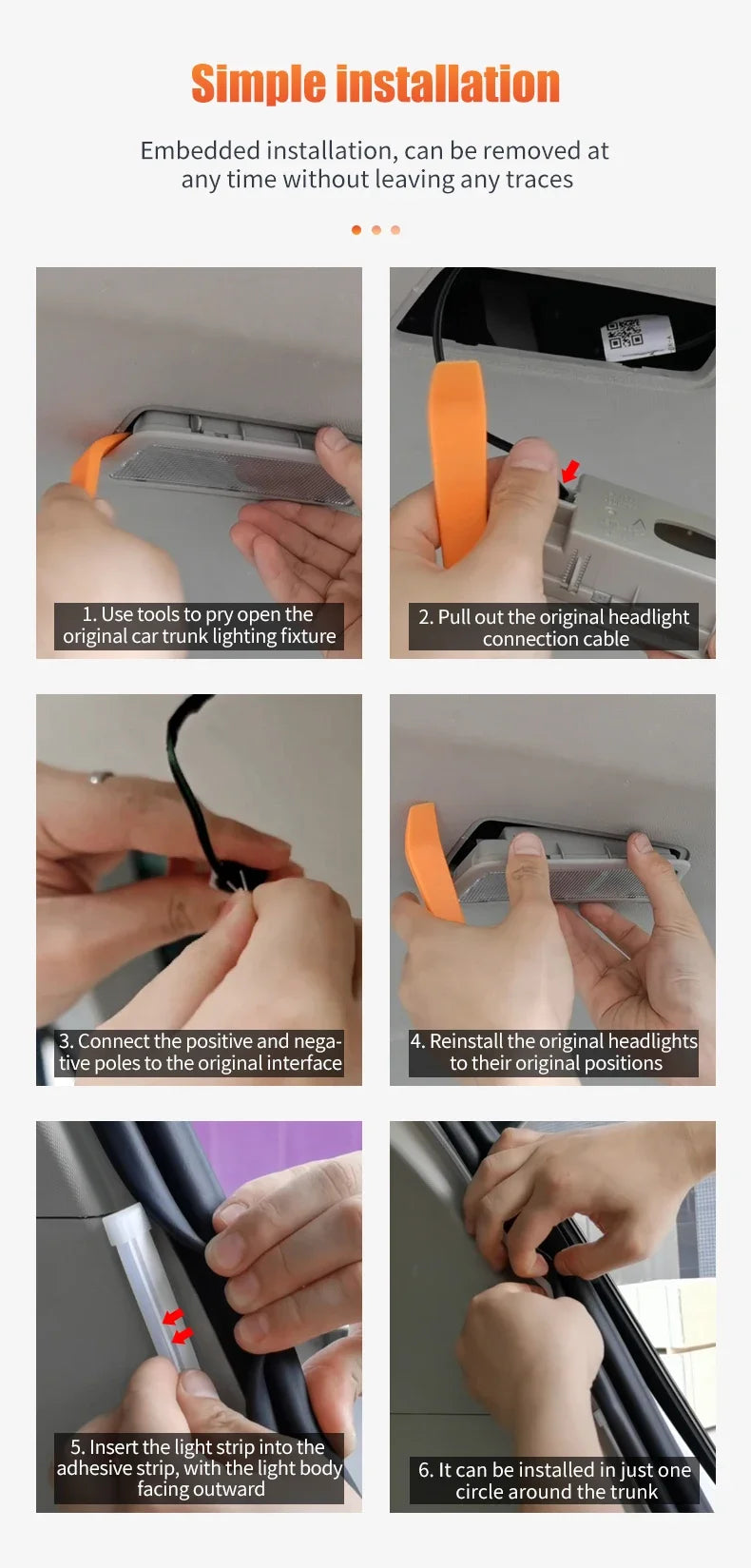 Car Trunk Lighting Strip
