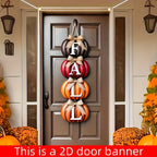 Autumn Pumpkin Welcome Door Banner – Thanksgiving Indoor & Outdoor Décor