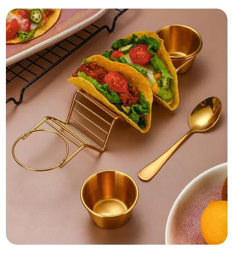 Stainless Steel Taco Holder Set