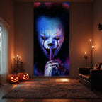 Halloween Door Cover Backdrop — Horror Movie Character Banner 185x90cm