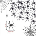Halloween Giant Spider & Cobweb Decoration Set — Indoor & Outdoor Party Decor