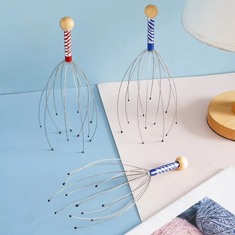 Octopus Head Scalp Massager – Manual Stress Relief Claw Tool (2-Pack)