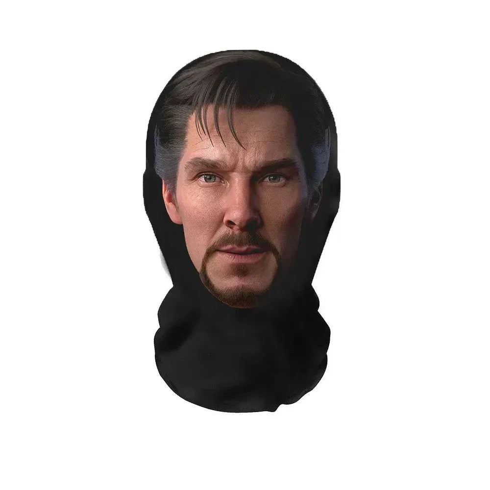 3D Full Face Mask | Funny Printed Halloween Cosplay Head Scarf