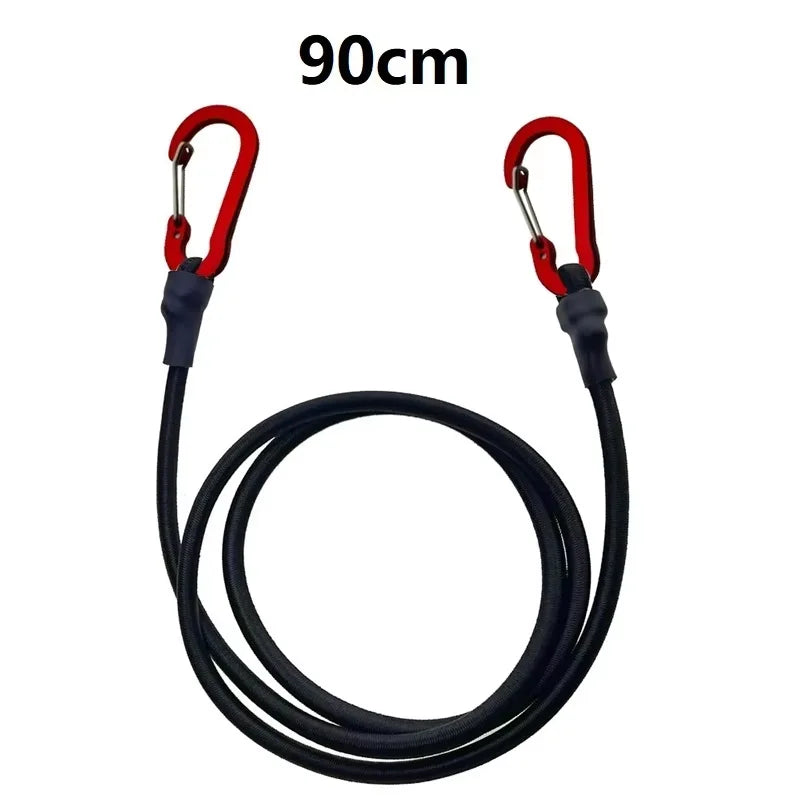 Heavy Duty Bungee Cord with Carabiner Hooks – Elastic Tie-Down Strap for Camping, Cycling & Kayak
