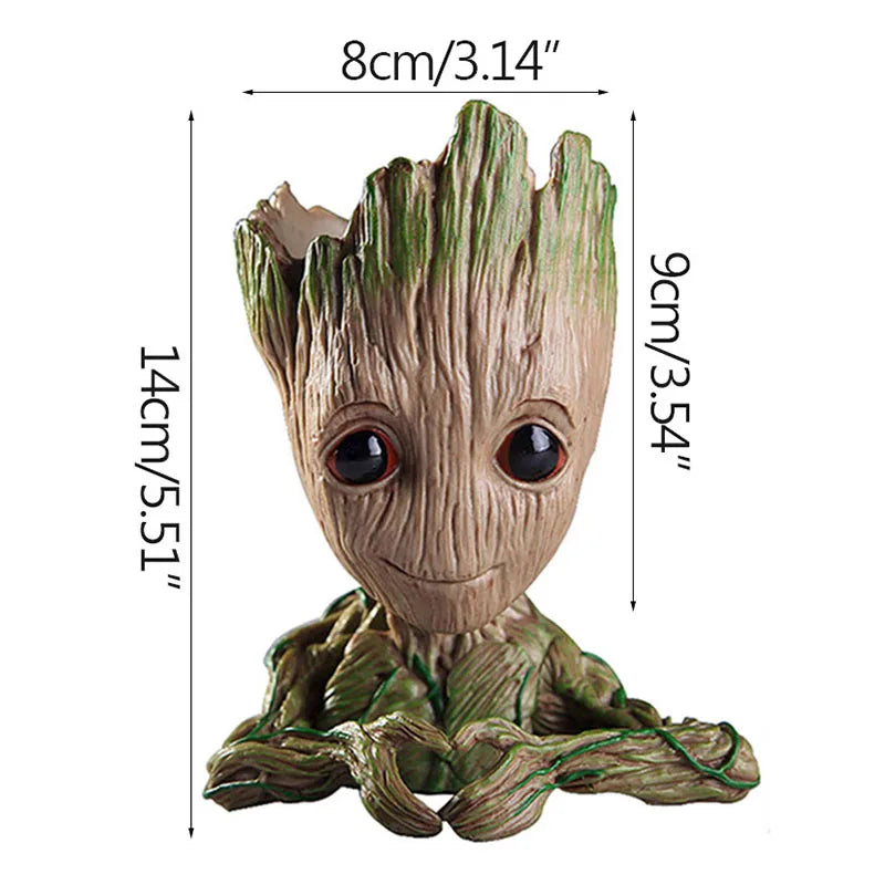 Groot Figurine Desktop Ornament | Cartoon Tree Man Miniature Decor