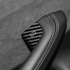 Carbon Fiber Door Switch Button Anti-Scratch Trim for Tesla Model 3 (2024+) & Model Y (2025+)