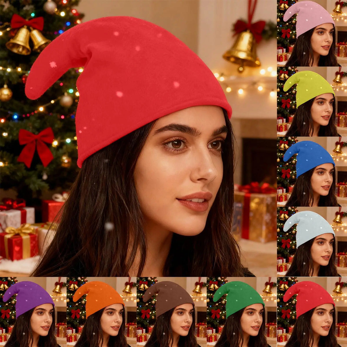 Christmas Elf Hat – 9 Colors, One Size Fits All