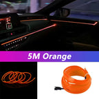 5M Neon LED Car Interior Strip Lights – Flexible Ambient USB Atmosphere Diode