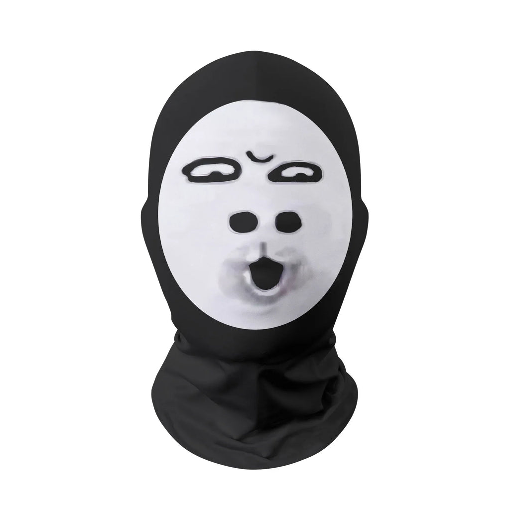 3D Full Face Mask | Funny Printed Halloween Cosplay Head Scarf