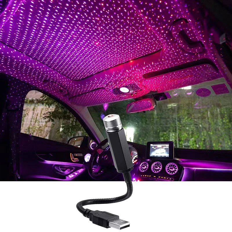 Mini Star Galaxy Projector Light – USB Car Roof & Ceiling Night Lamp