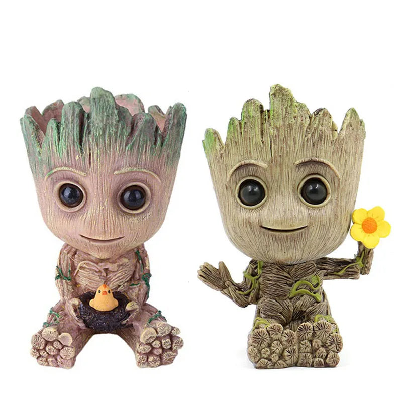 Groot Figurine Desktop Ornament | Cartoon Tree Man Miniature Decor