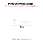 3D Metal Interior Sticker Badges for Tesla Model 3, X & S