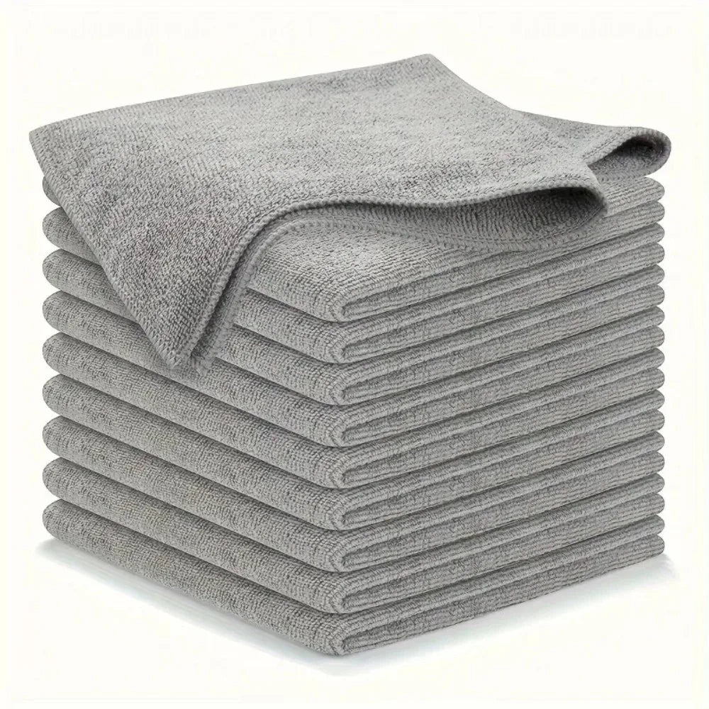 Microfiber towel cleaning set, with highly absorbent, soft and stain-removing fabric