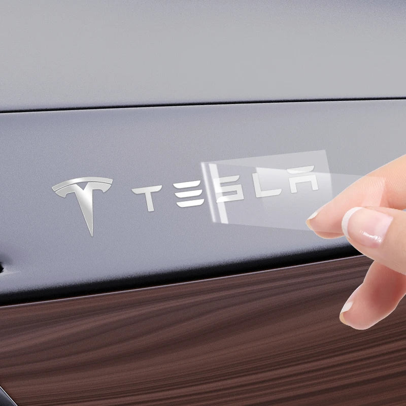 3D Metal Interior Sticker Badges for Tesla Model 3, X & S