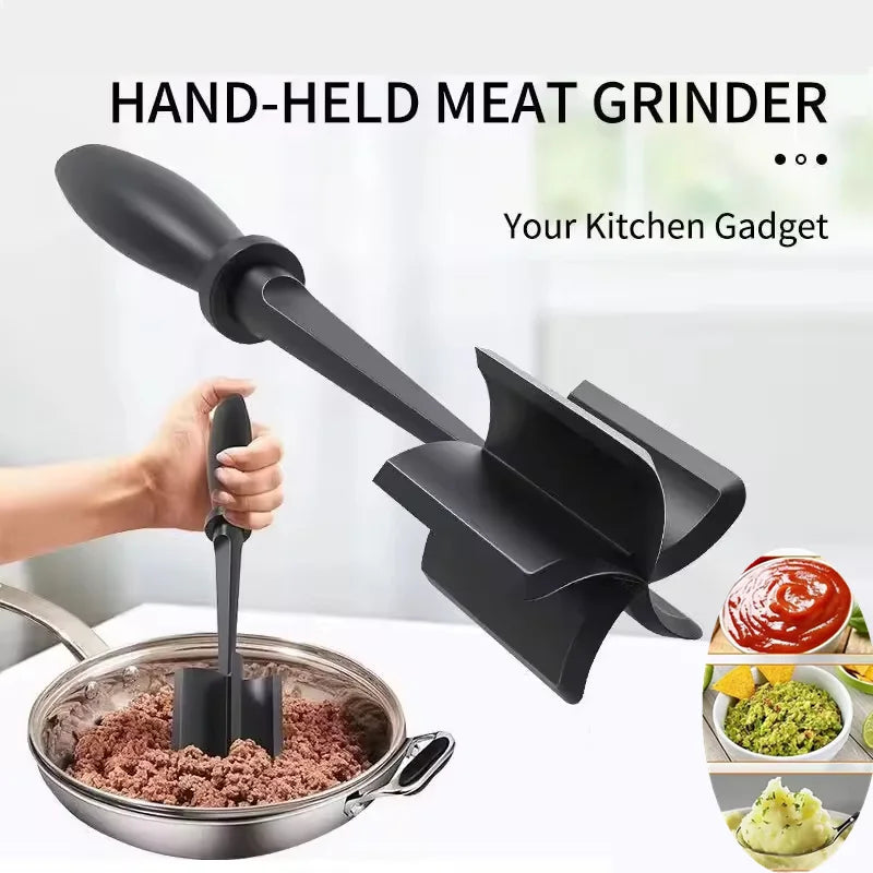 Handheld Meat Chopper & Ground Beef Smasher