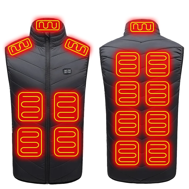 Graphene Heated Vest – USB Electric Heating Jacket for Men & Women