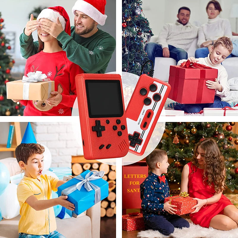 Retro 8-Bit Handheld Game Console with 400 Built-In Games