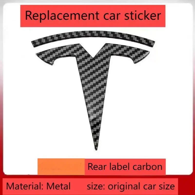 Tesla Model 3 & Model Y Metal Emblem Badge – Front & Rear Replacement