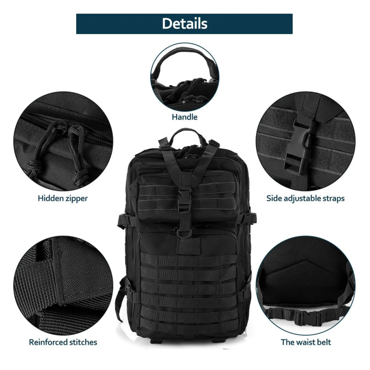 25L or 50L Waterproof Tactical Backpack