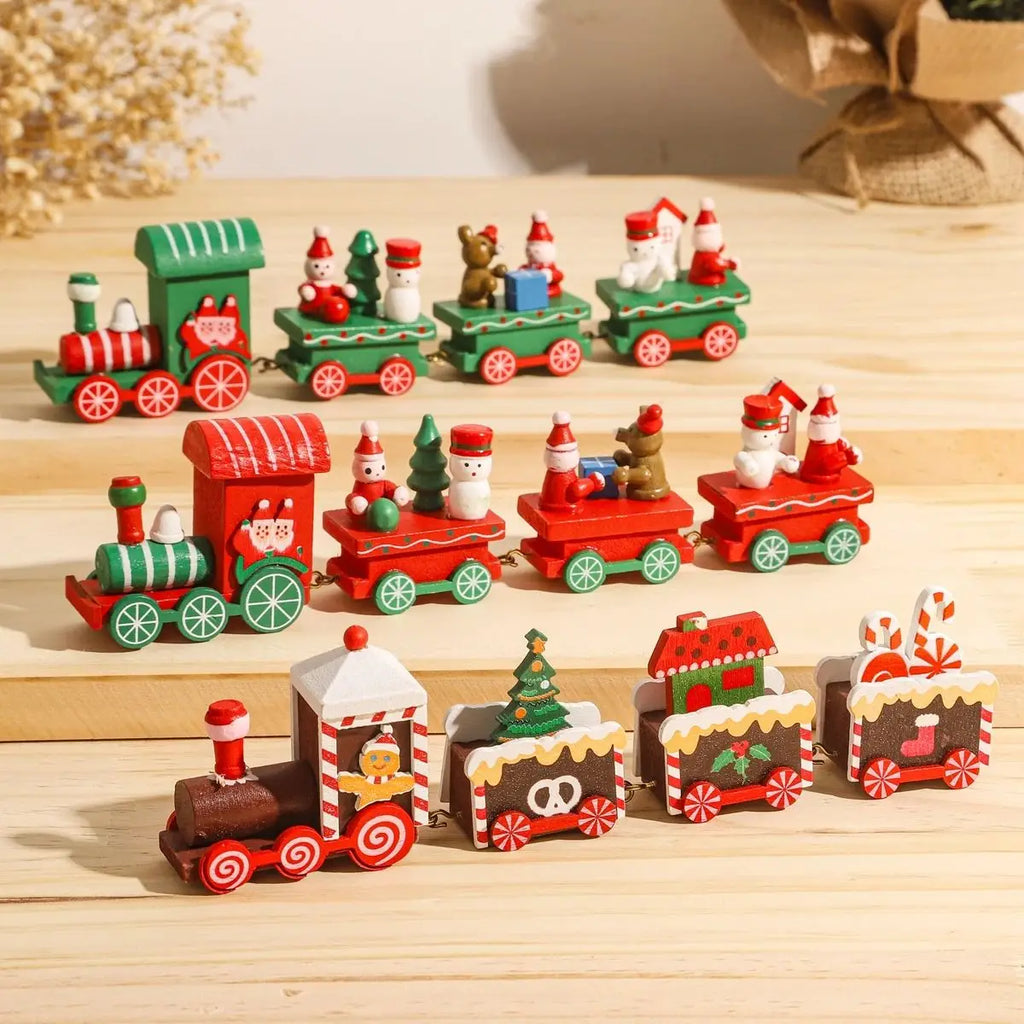 Christmas Train Decoration Set – Festive Holiday Ornament